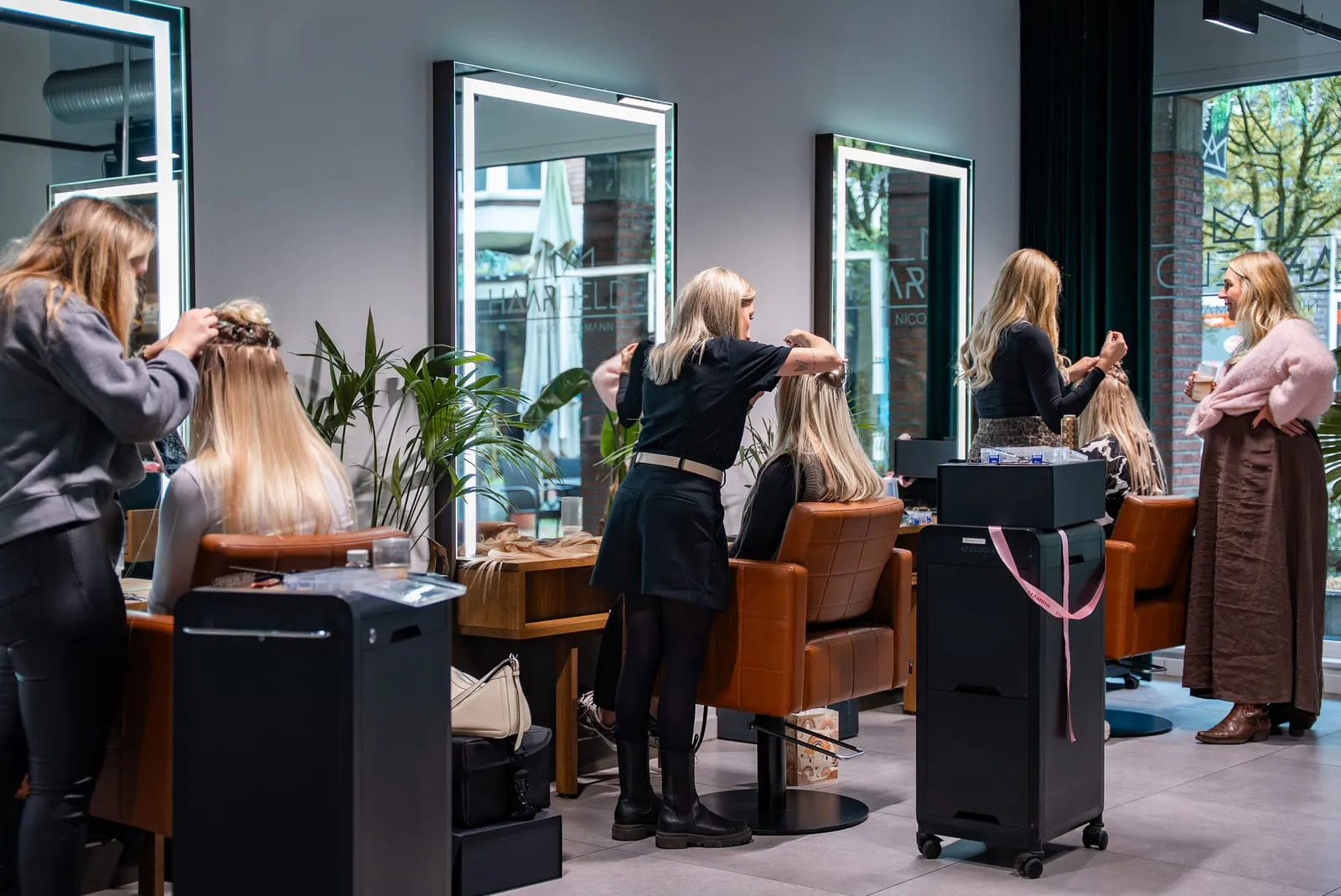 Blick in einen Friseursalon